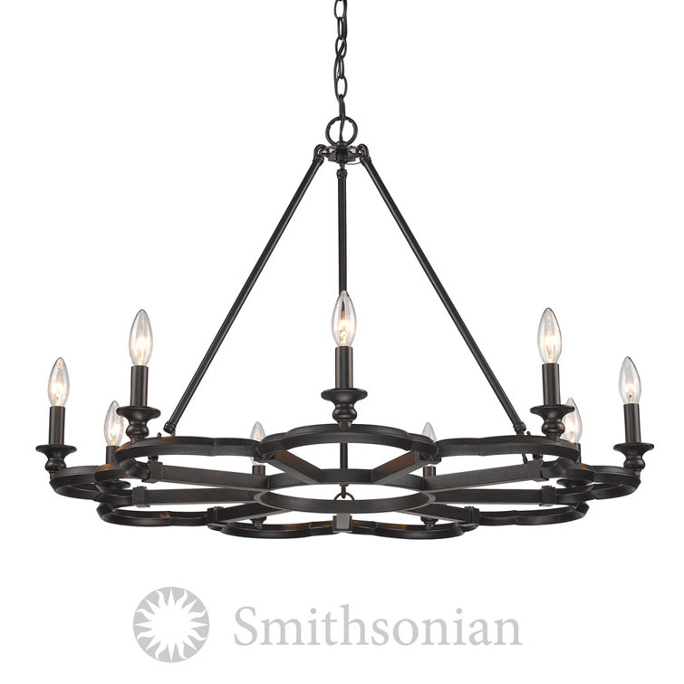 Trent Austin Design® Westminster 9 Light Dimmable Wagon Wheel
